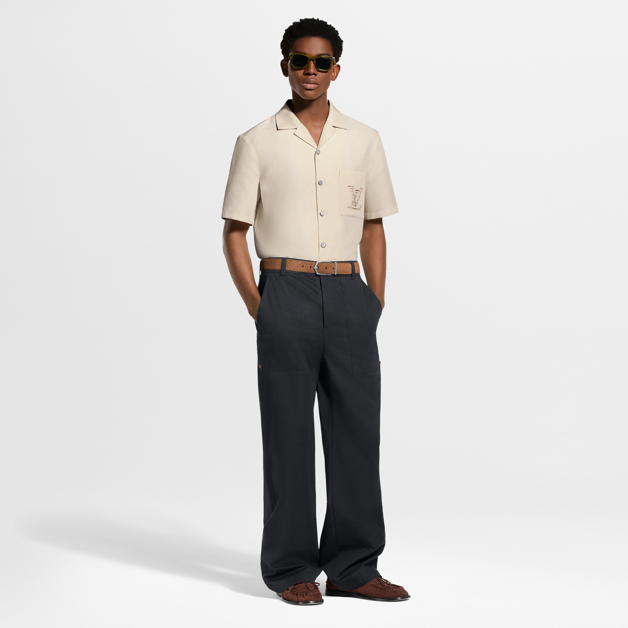 Camisa de Manga Curta Bordada - Ready-to-Wear | LOUIS VUITTON ®